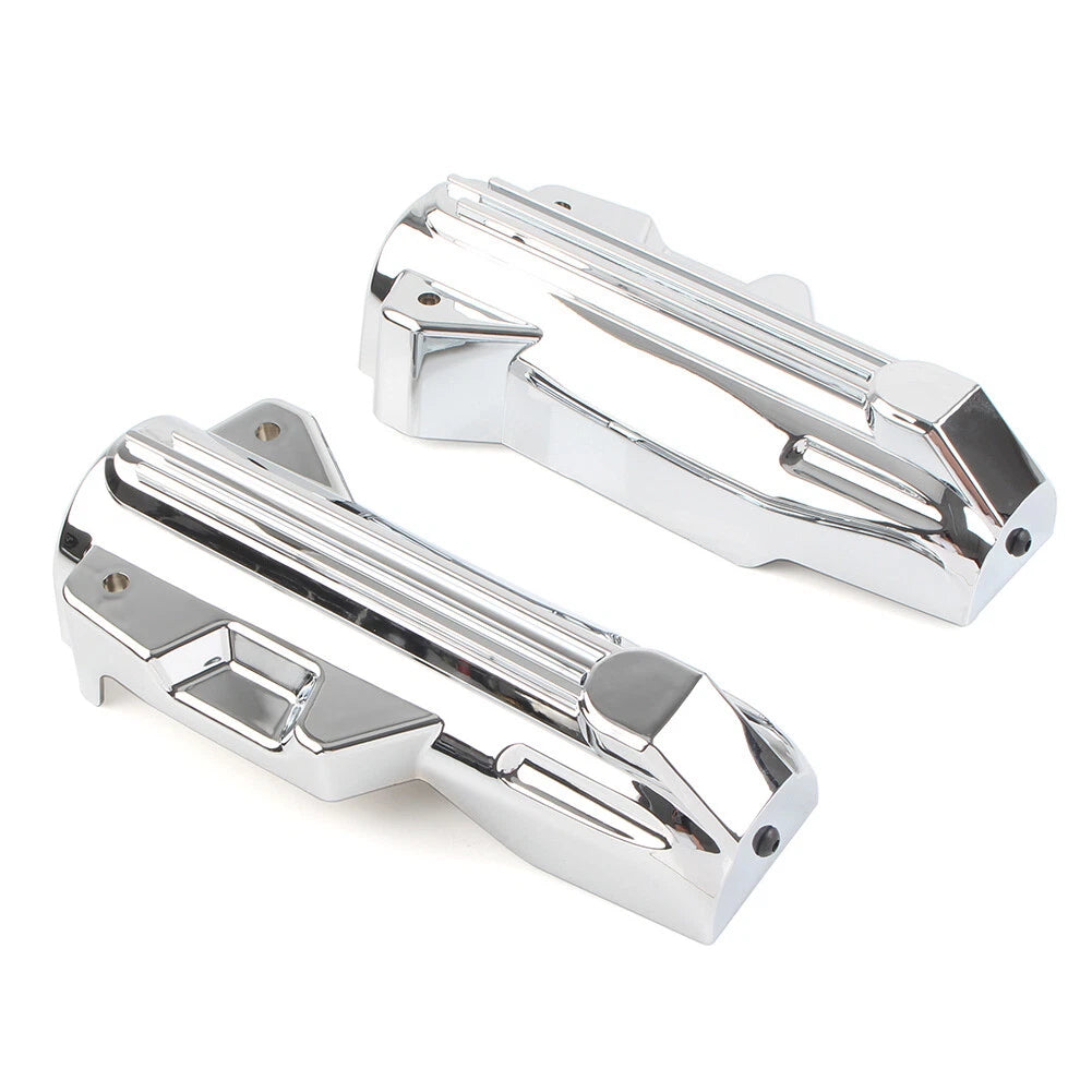 Chrome Lower Fork Covers for Harley Electra Street Road Glide King (2014–2022)