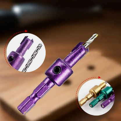 3X Countersink Drill Bit Set for Drilling and Countersinking
