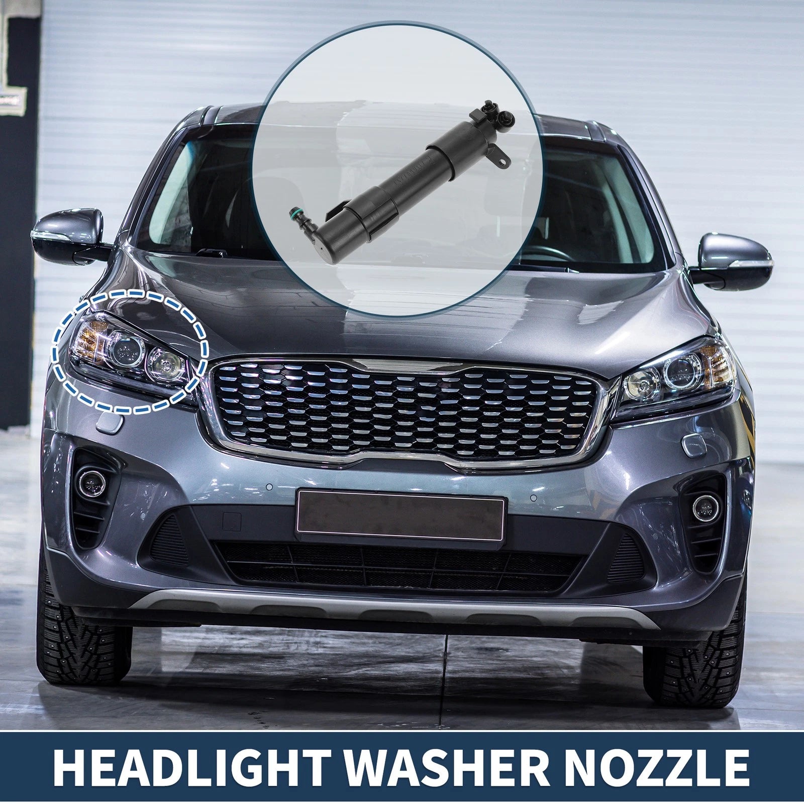 Front Passenger Headlight Washer Nozzle for Mercedes-Benz E550 (2010–2016)