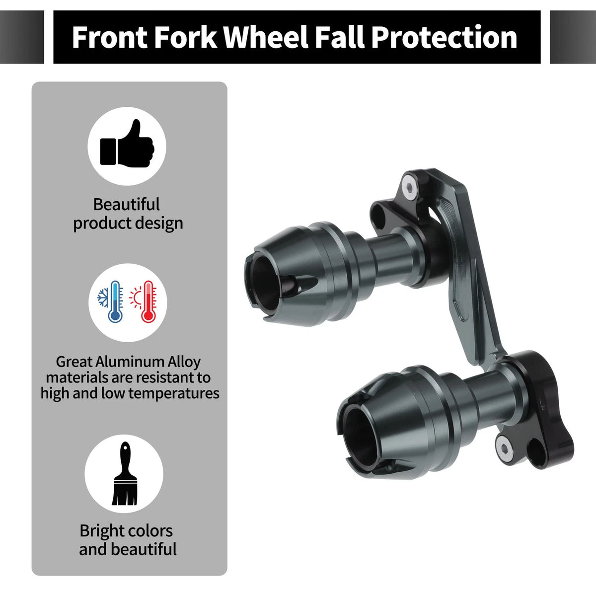 Frame Slider Anti-Crash Protector for Motorcycles 175mm Aluminum Alloy