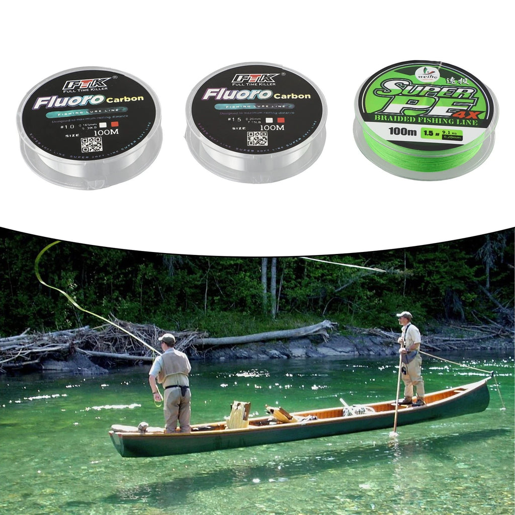 Fishing Line Fluorescent Green Smoother Casting Strong Coloring