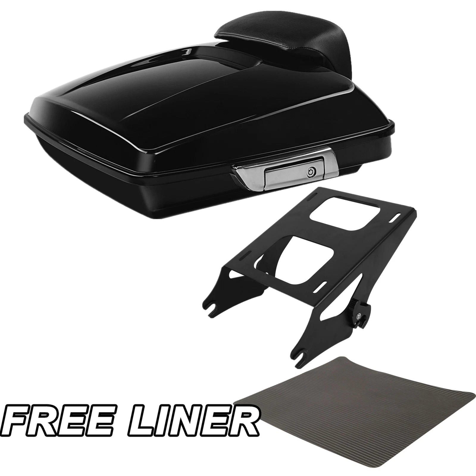 Trunk Backrest Pad Mount Rack for Harley Touring Electra Glide (2014–2023)