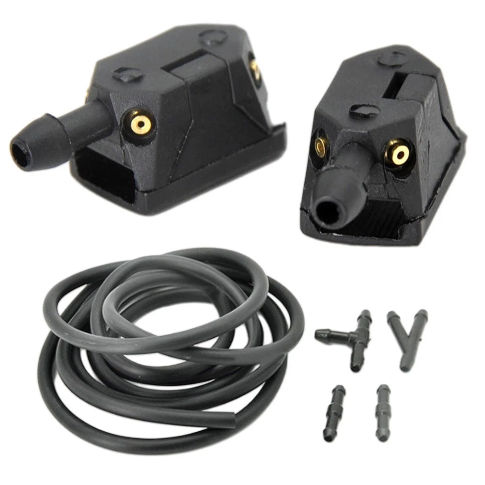 Windshield Cleaning Solution with Washer Nozzle for Car