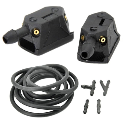 Windshield Cleaning Solution with Washer Nozzle for Car