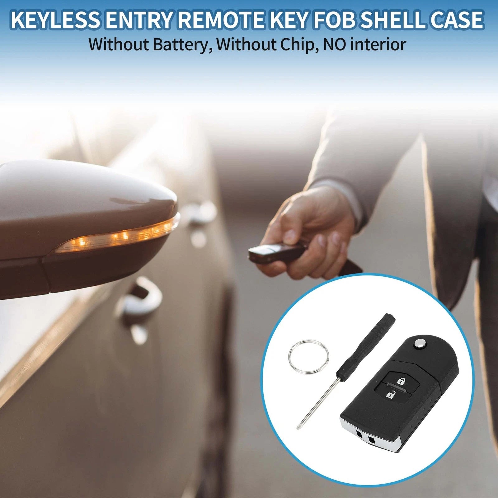 Keyless Entry Remote Key Shell Case for Mazda CX-7 CX-9 (2006–2012)