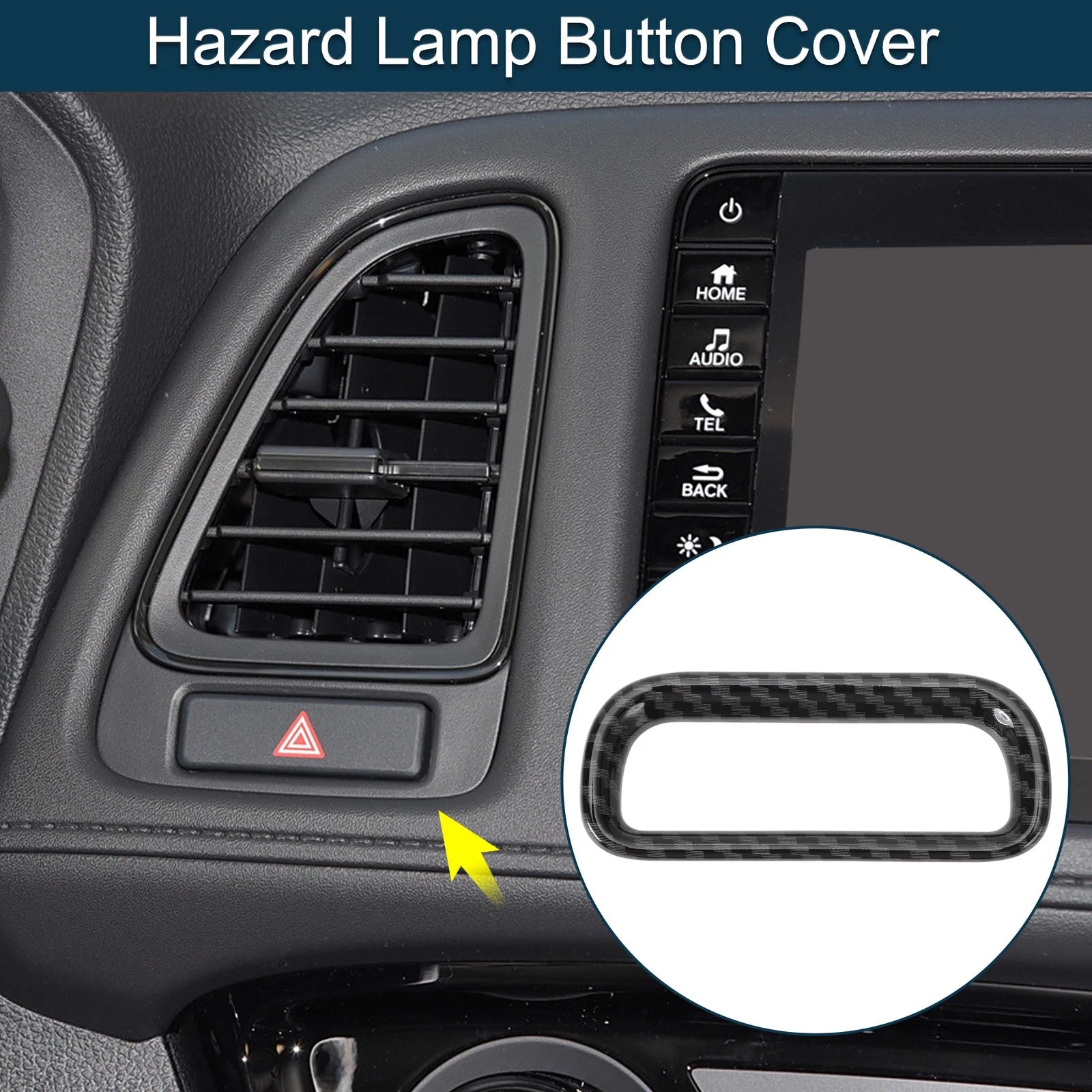 Warning Lamp Button Cover Replacement for Honda Vezel RV3 to RV6 (2014–2022)