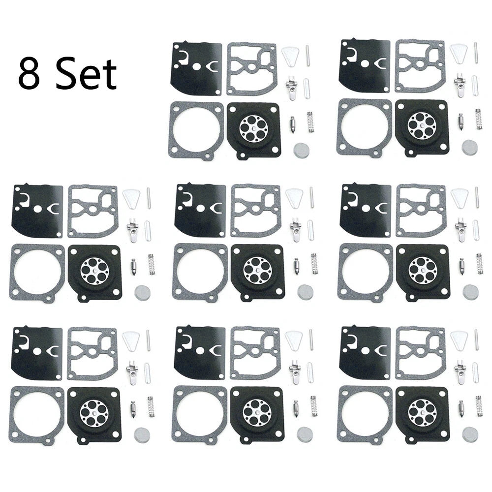 Set of 8 Carburetor Repair Kits for Stihl 20T 021 023 025 FS300 FS350 Zama RB-41