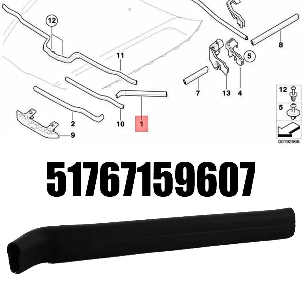 Front Left Bonnet Hood Seal Gasket for BMW E90 E91 (2007–2013)