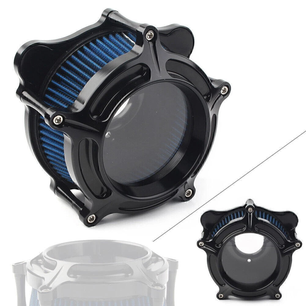 CNC Air Cleaner Intake Filter fit Harley Touring Trike 2008 - 2016 Black Blue