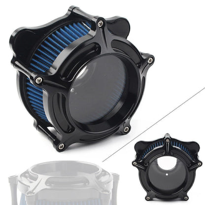 CNC Air Cleaner Intake Filter fit Harley Touring Trike 2008 - 2016 Black Blue
