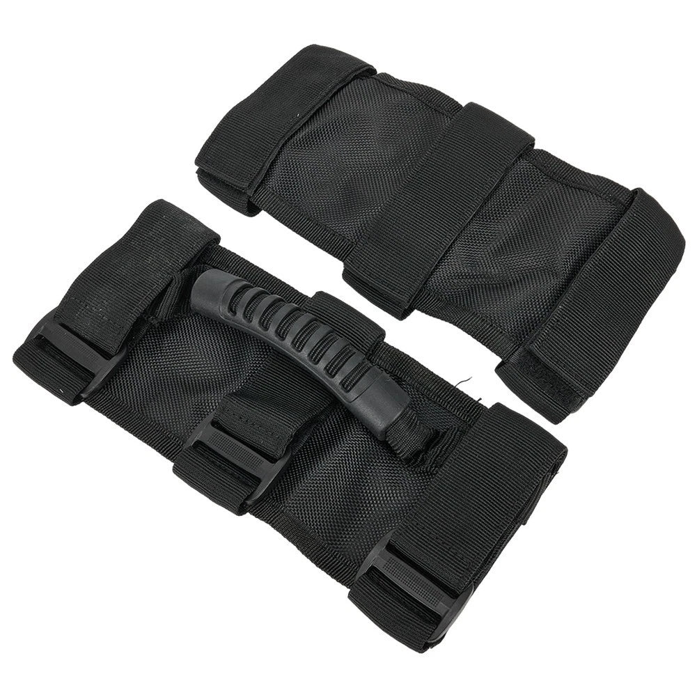 Set of 4 Black ABS Car Handles for Roll Bar Grab Handles