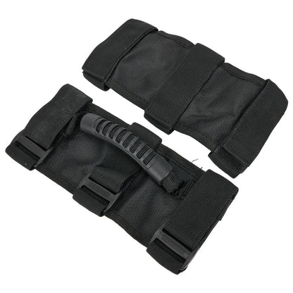 Set of 4 Black ABS Car Handles for Roll Bar Grab Handles