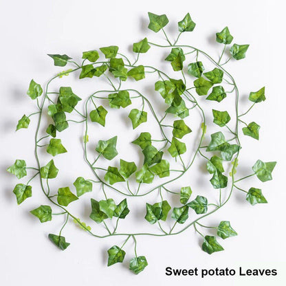 2X Artificial Ivy Vine Garland Hanging Leaf Decoration