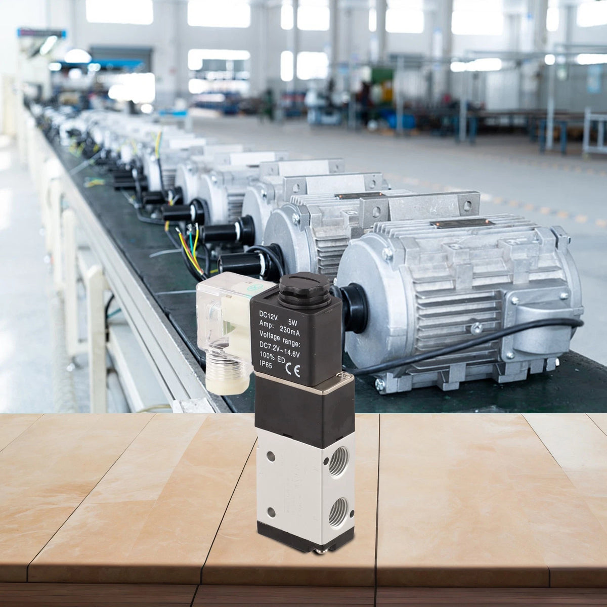 3-Way Pneumatic Electric Solenoid Valve for DC12V (3V210-08)