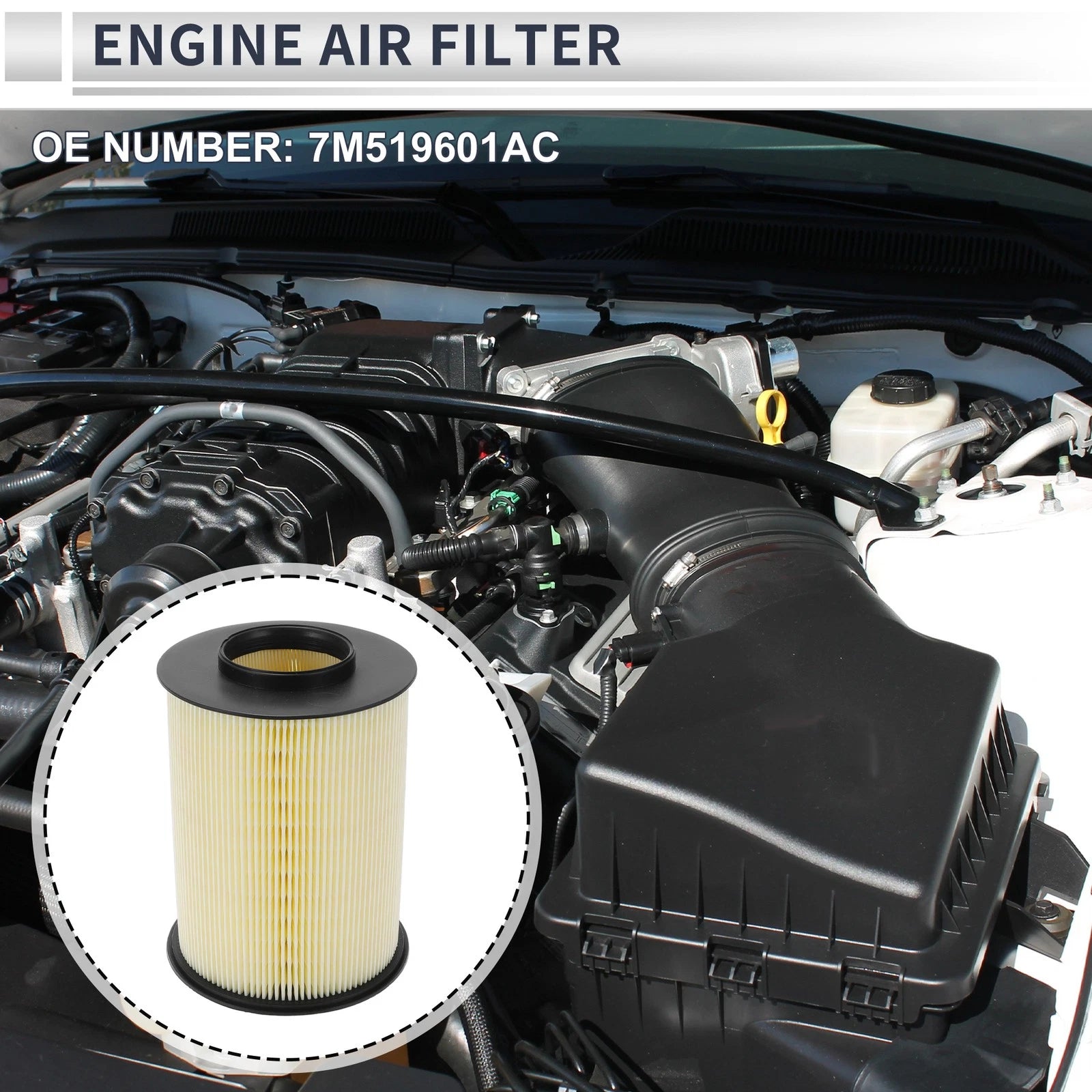 Engine Air Filter No. 7M519601AC for Ford Escape (2013–2019) L4 2.0L