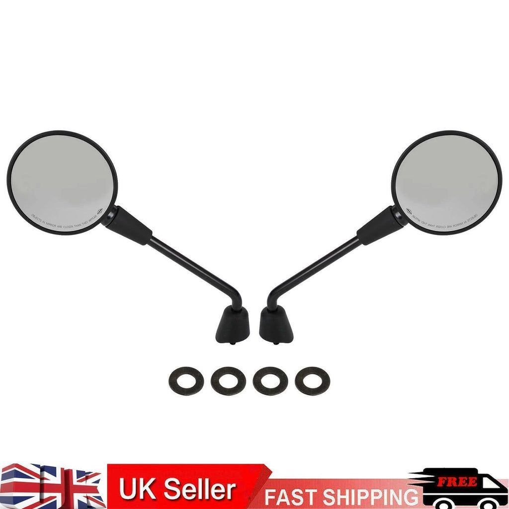 Set of 2 Black Mirrors LH CM261901 RH CM261902 for Piaggio Vespa Primavera (50-150)