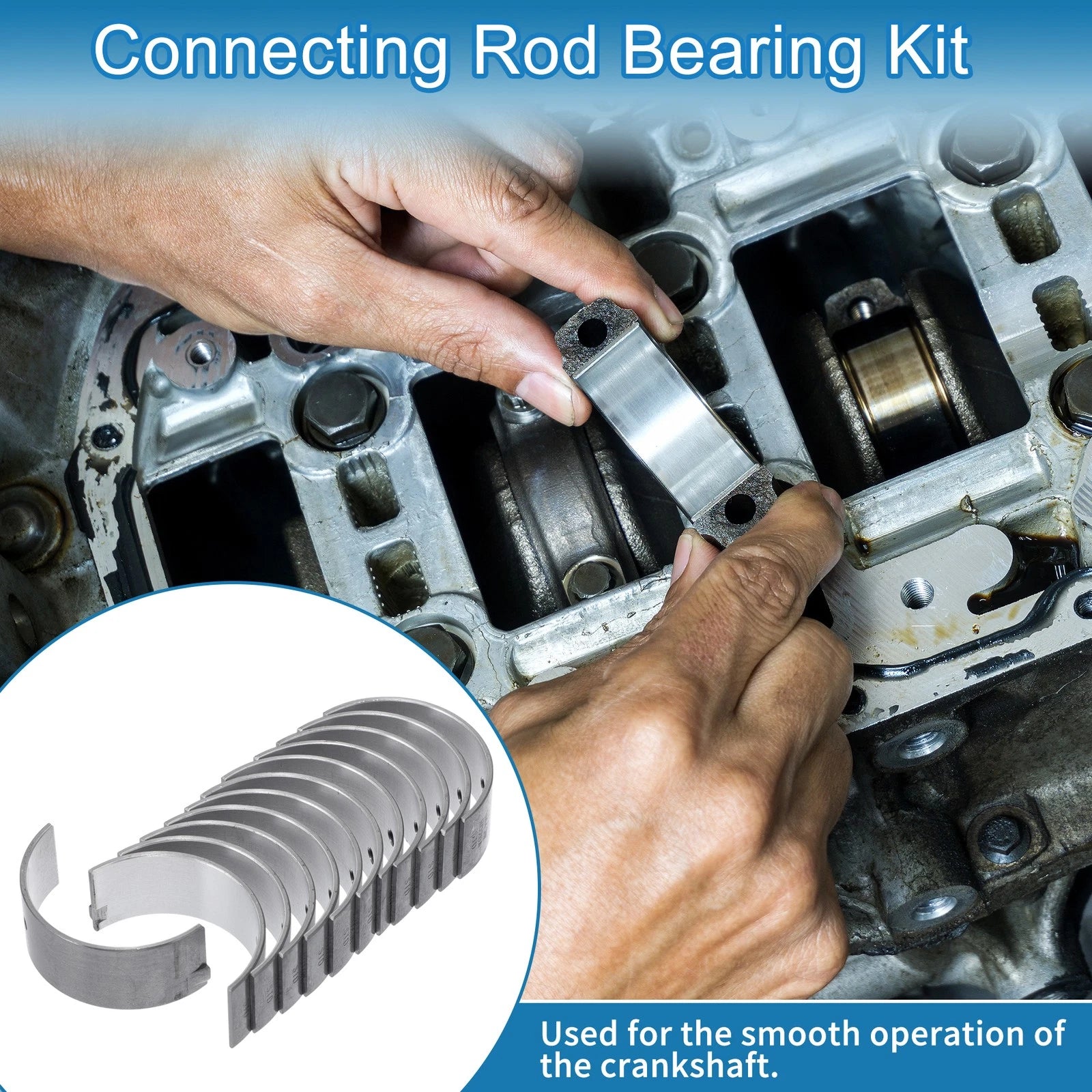 Connecting Rod Bearing Set Replacement for Toyota Crown (1968–1974)