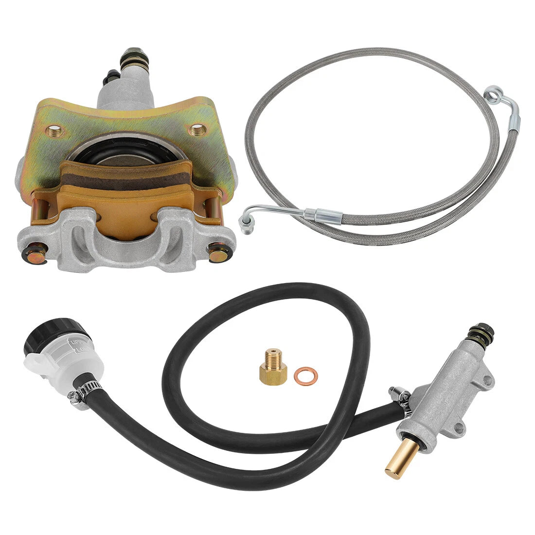 Rear Brake Caliper & Master Cylinder & Hose Line for Polaris Sportsman (2002–2008)
