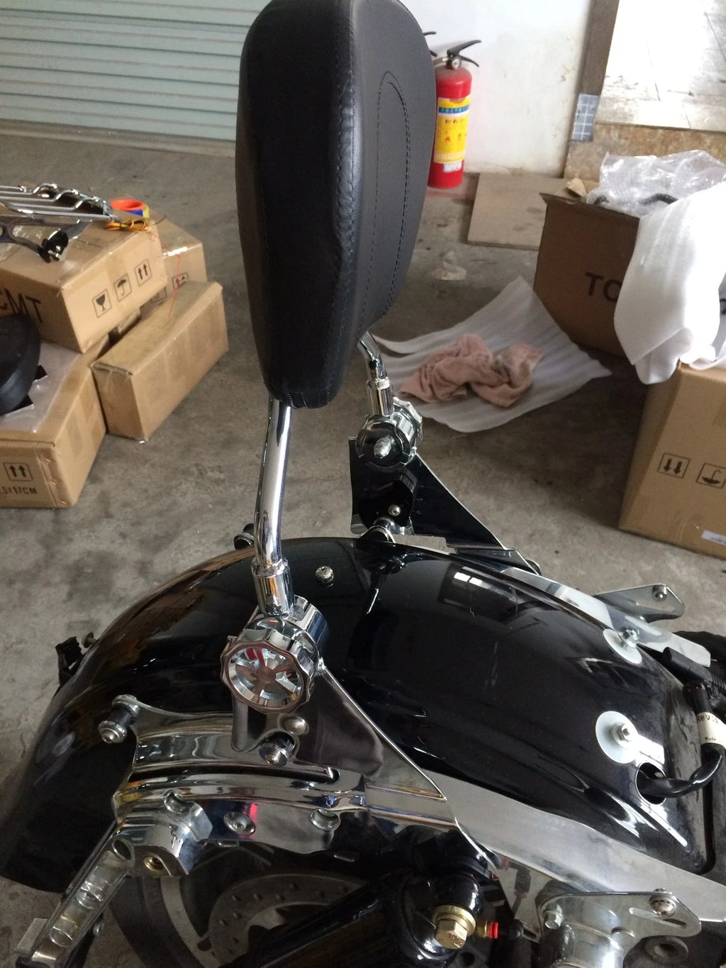 Adjustable Sissy Bar Backrest for Harley Touring Road Glide (2014–2024)