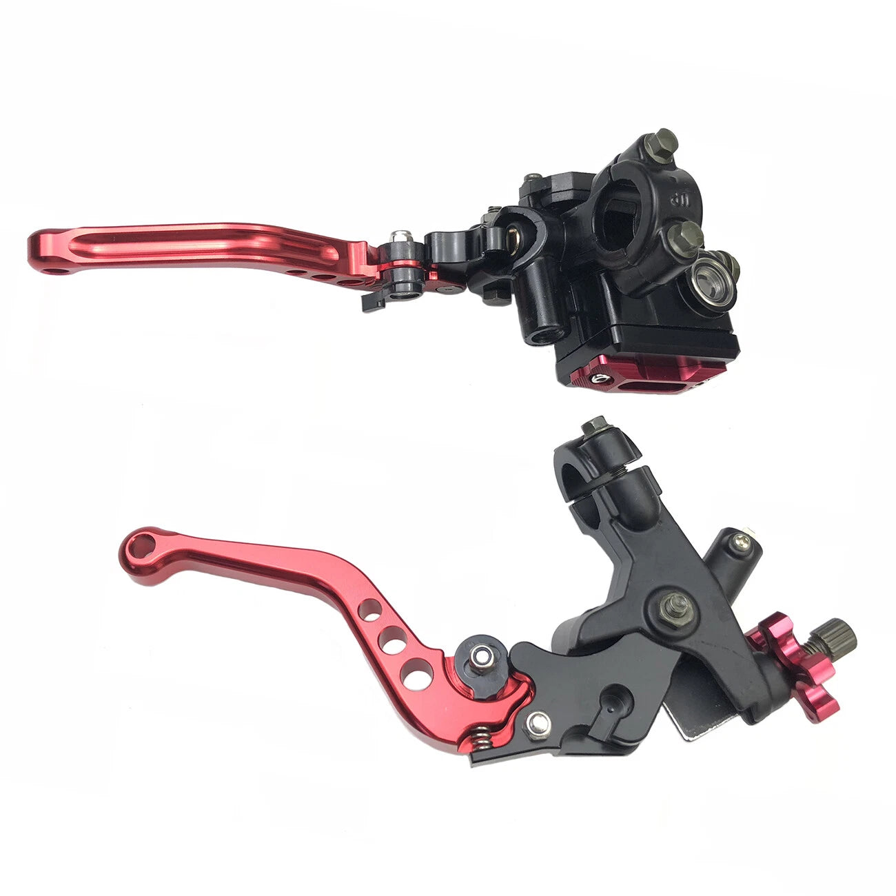 7/8" CNC Motorcycle Handlebar Brake Master Cylinder & Clutch Lever Set