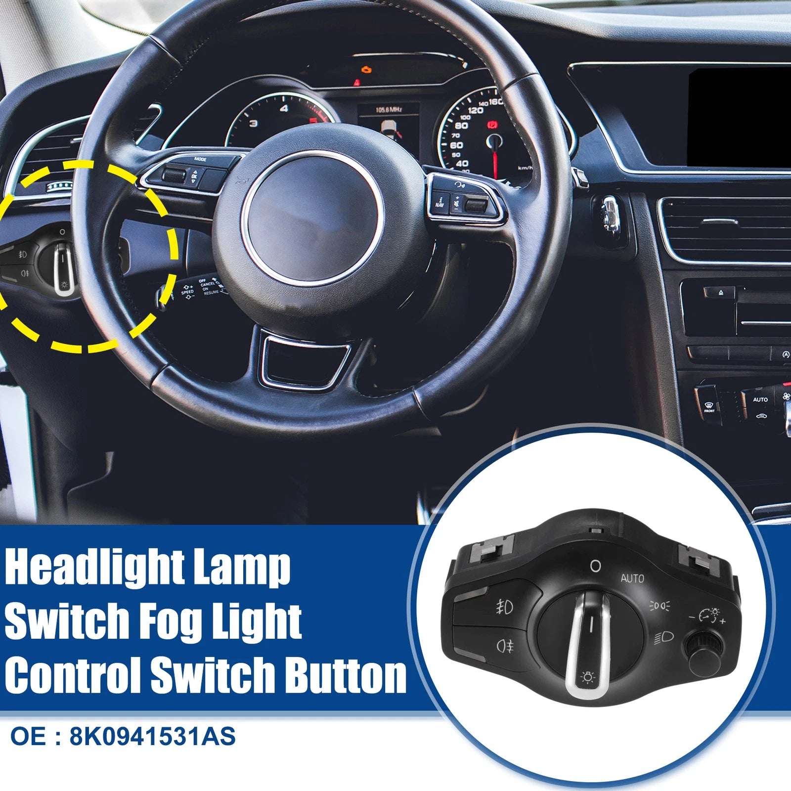 Headlight Switch Replacement for Audi A4 A4 Quattro (2009–2016)