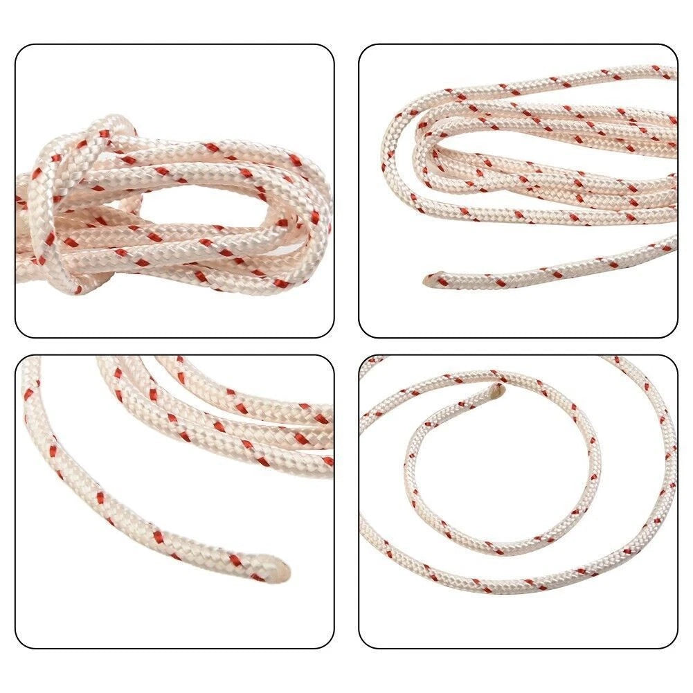 Nylon Starter Rope for Gas Powered Tools (Chainsaw, Lawn Mower, Generator)
