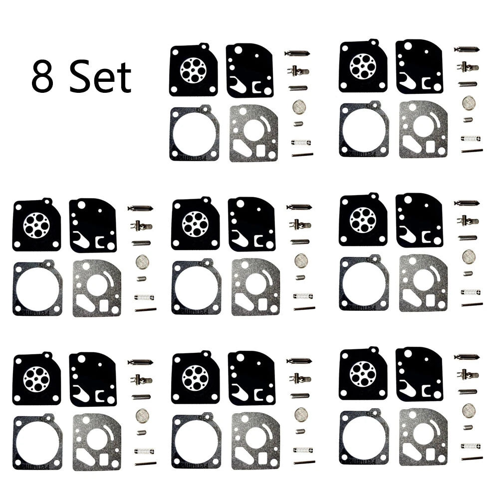 Set of 8 Carburetor Repair Kits for ECHO SRM 2100 GT2150 (RB-64 C1U-K47)