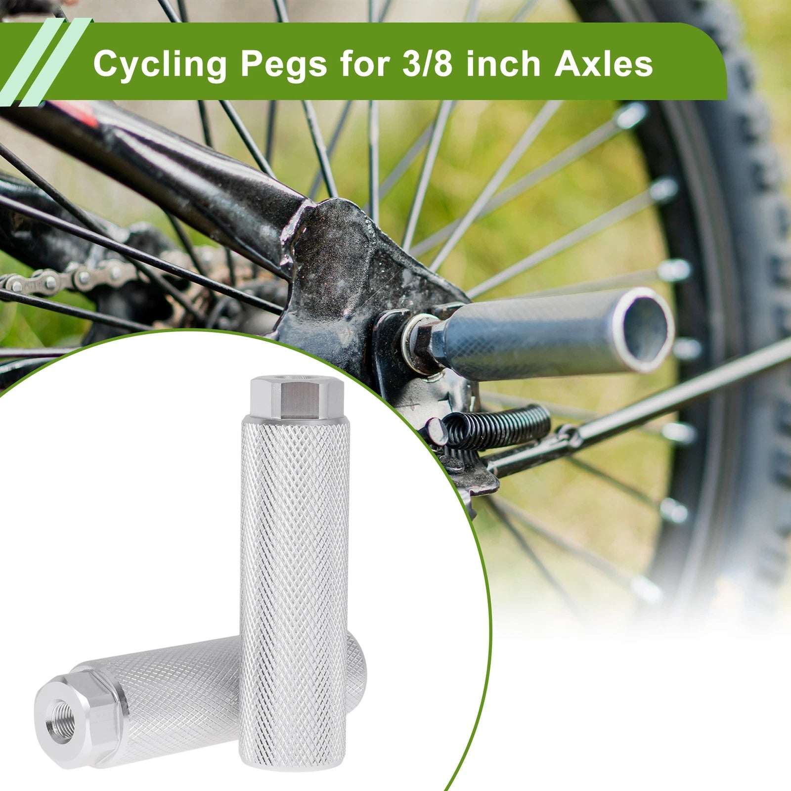 Bike Pegs Rear Backseat 100mm Replacement Set for Universal (2000–2026)