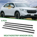 4pcs Window Weatherstrip Seal Replacement for Honda HR-V 2016–2020