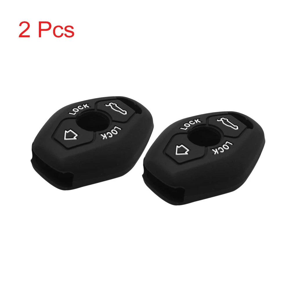 2Pcs Silicone Remote Key Cover Case Protective for BMW 2 Button (2014–2025)