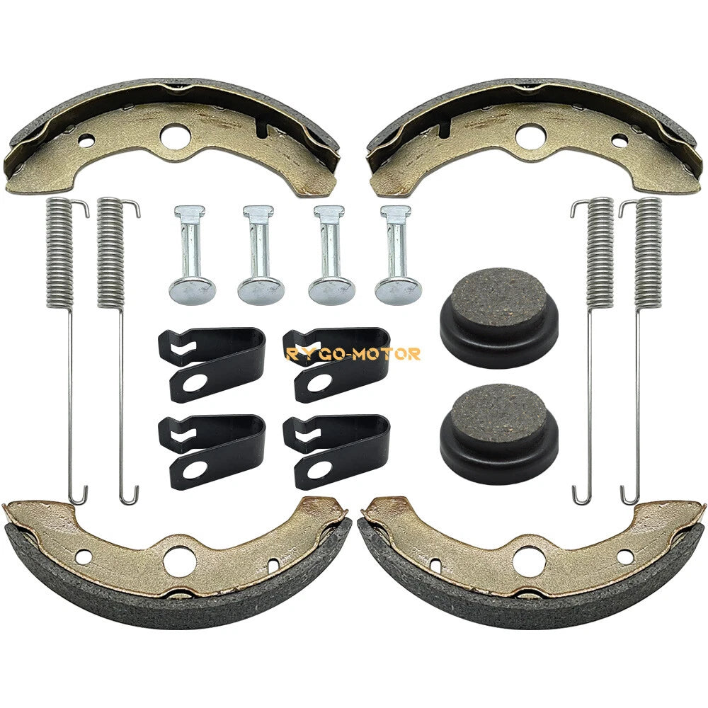 Front Brake Shoes & Rear Brake Pads for Yamaha YFM350FW 4x4 Big Bear 1987–1995
