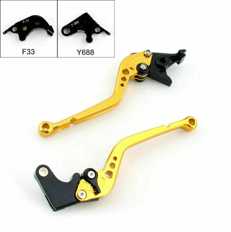 Long Brake Clutch Lever for Honda CBR600RR (2007–2011), CBR1000RR (2008–2011) Gold