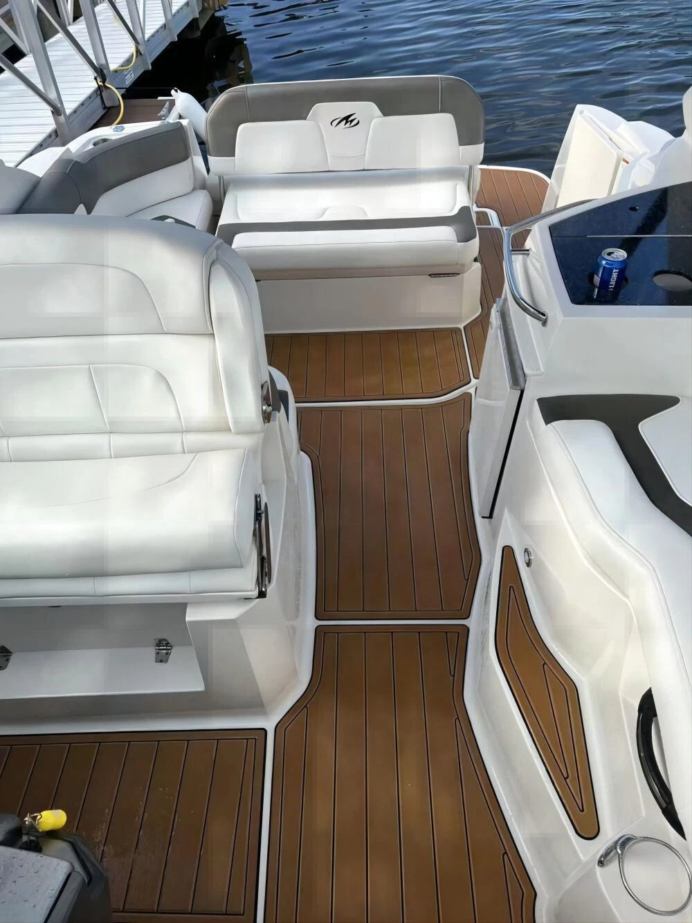 EVA Foam Faux Teak Decking Floor Mat for Monterey 280 (2012)