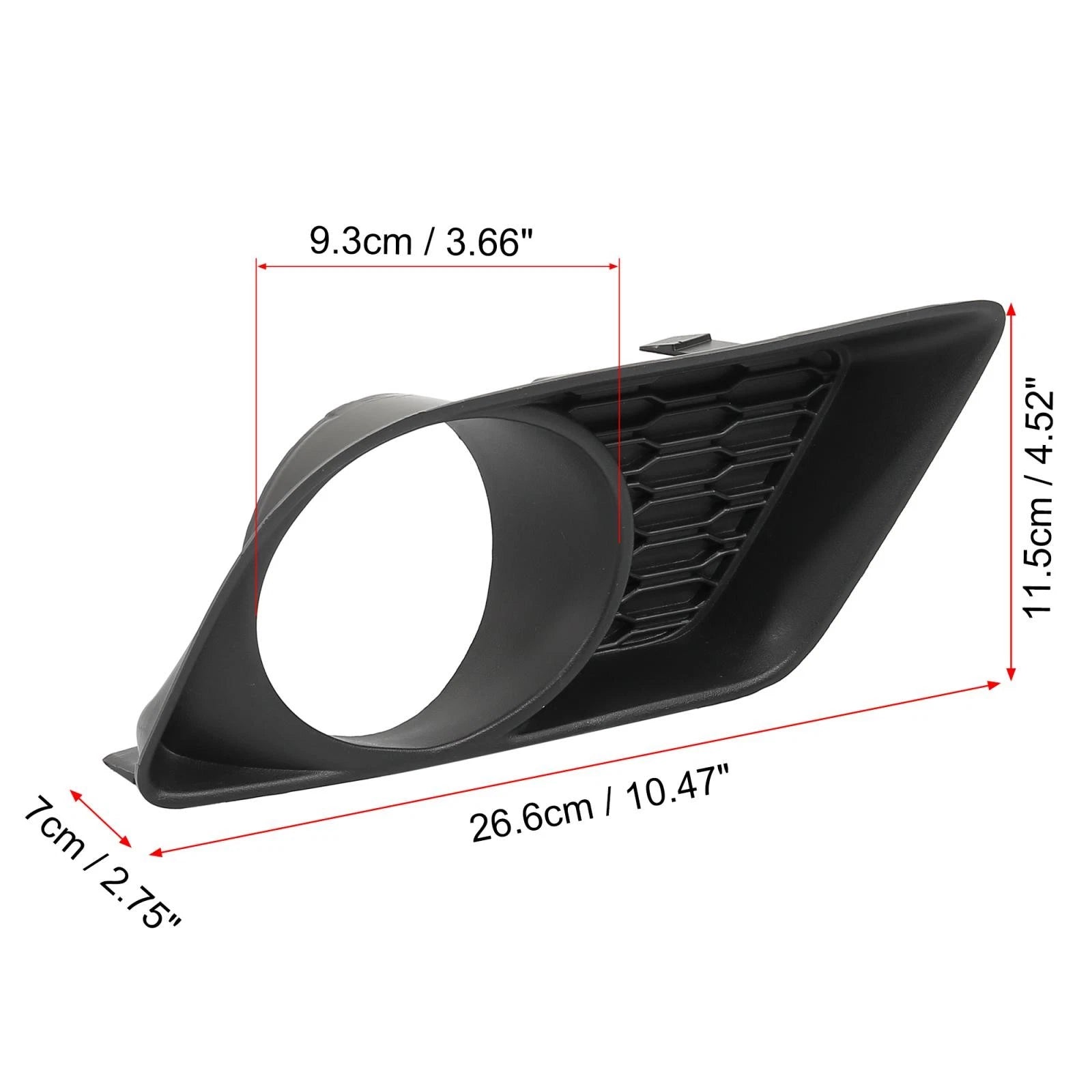 Front Bumper Right Fog Light Grille Cover Replacement for Dodge Charger (2015–2019)