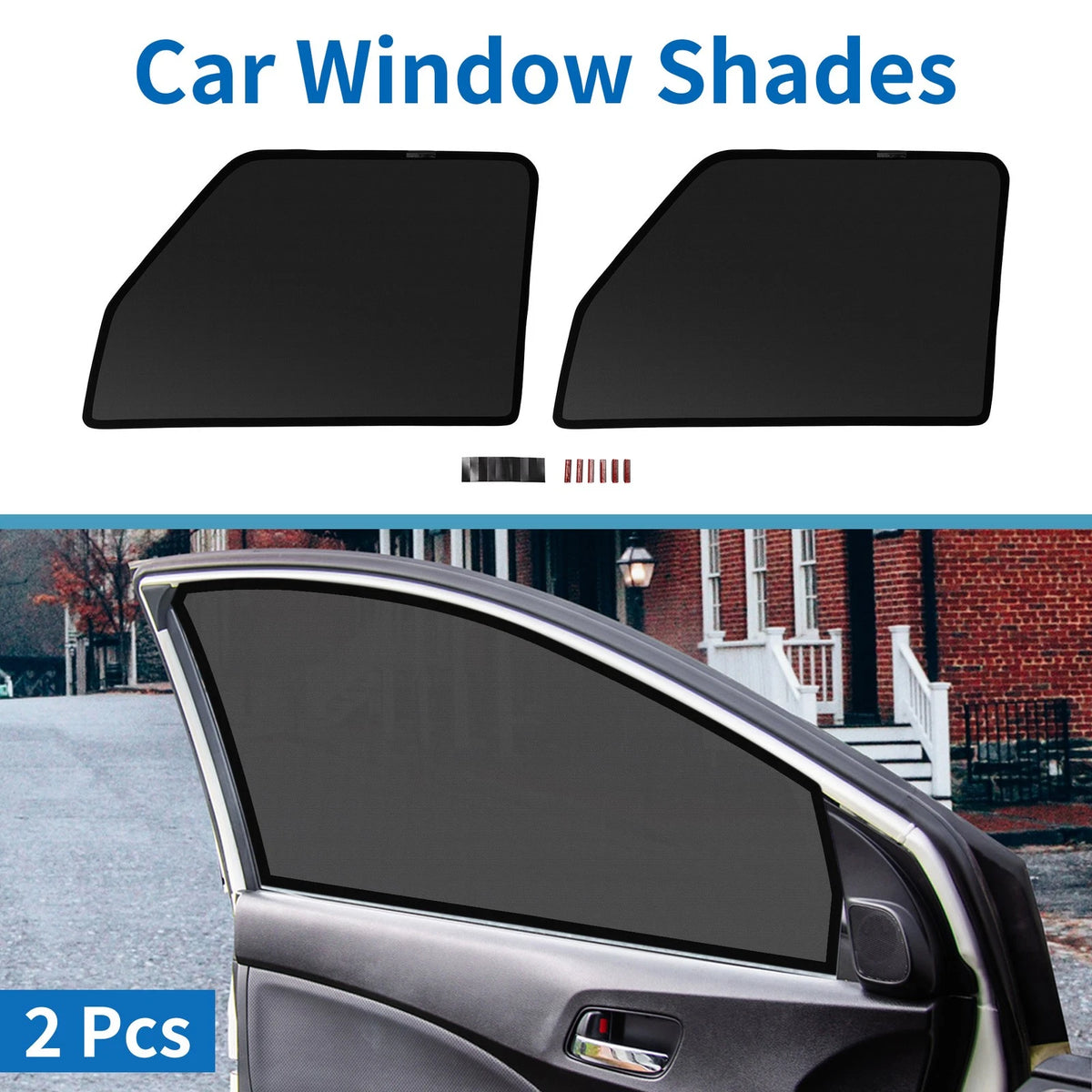 Car Window Cover for Mitsubishi Delica Mini B34A to B38A Net Black (Replacement)