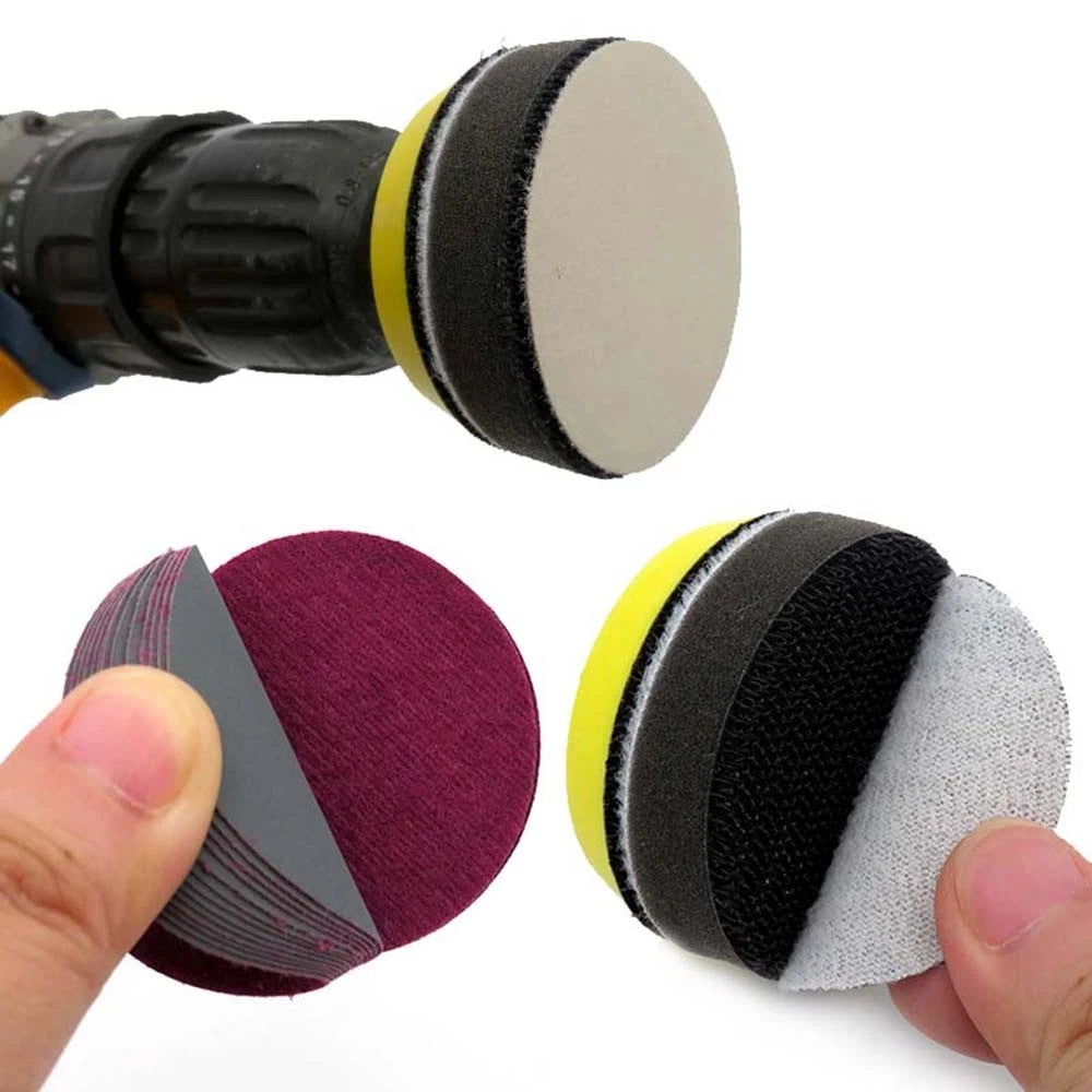 100pcs Sanding Discs for Artificial Stone (50mm, 60-10000 Grit)