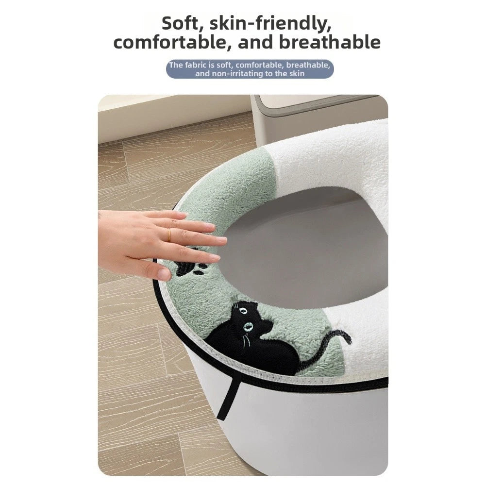 Ushaped Toilet Seat Cover with Zipper for Easy Installation