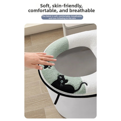 Ushaped Toilet Seat Cover with Zipper for Easy Installation