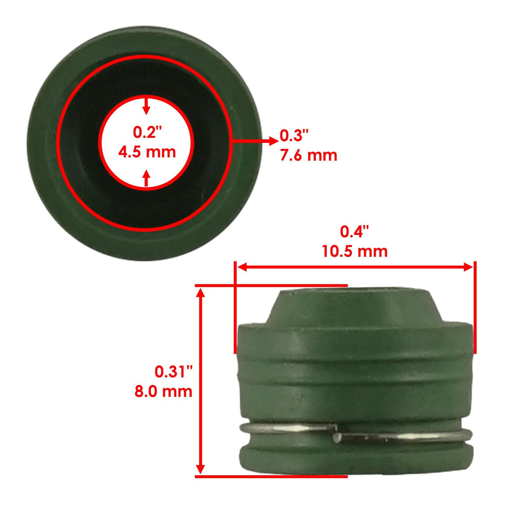 2x Valve Stem Seals Replacement for Honda Metropolitan 50 NCH50 (2013–2015)