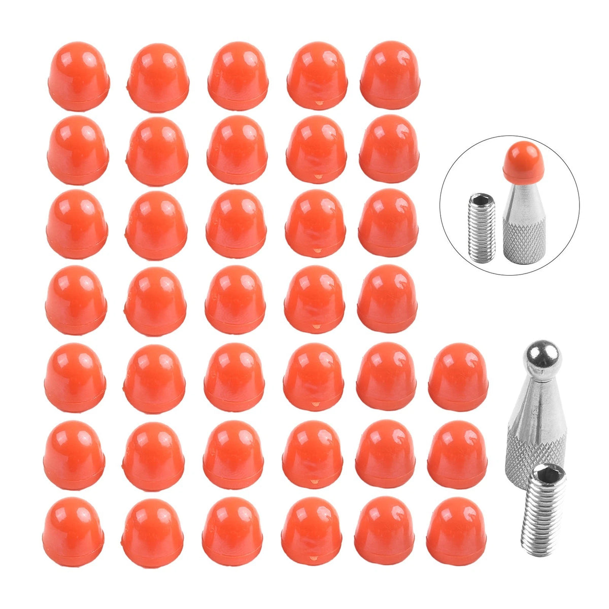 48-Piece Dent Repair Kit for Automotive Use (Dustproof, Red)