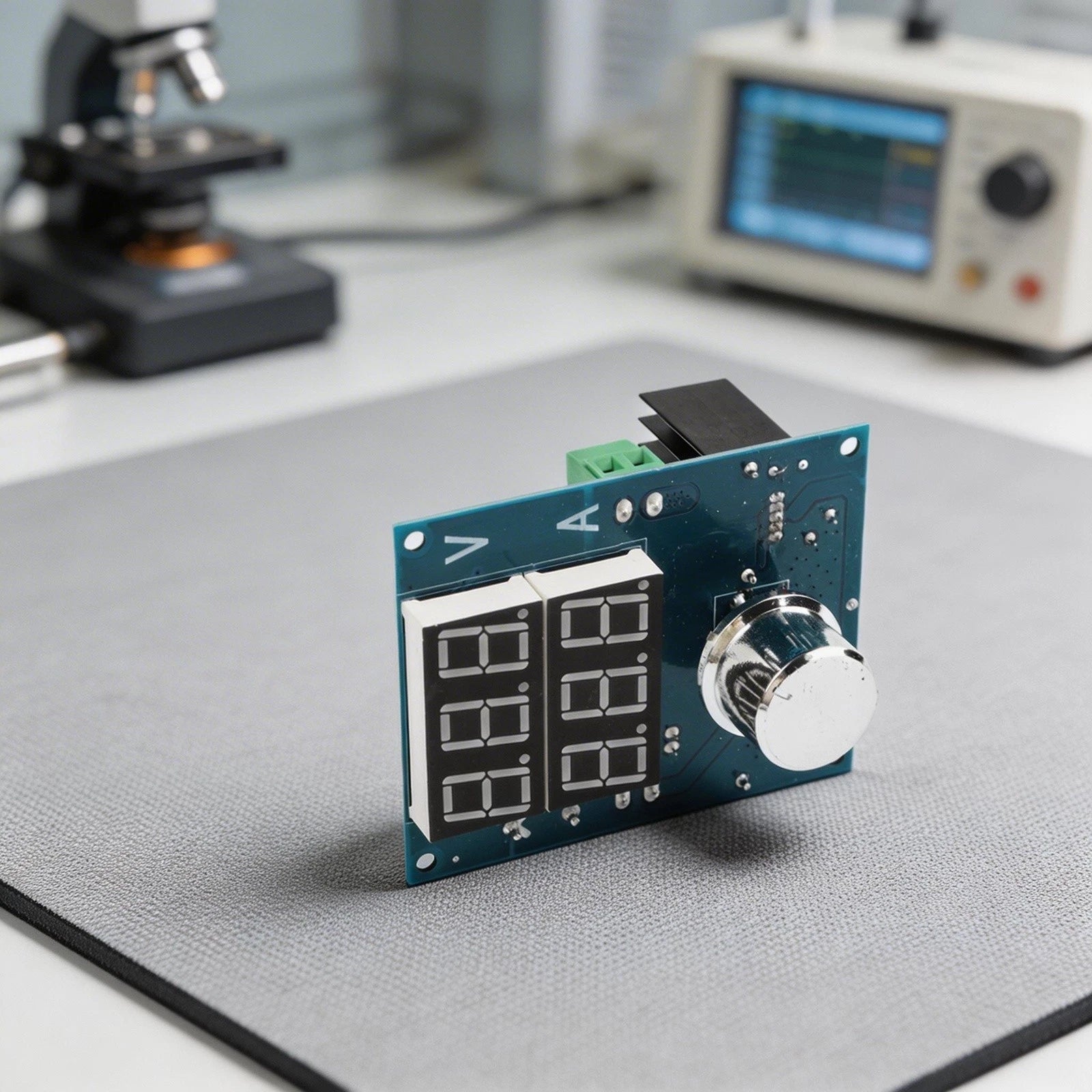 Digital Voltage Regulator Module with Current Display for DC Power