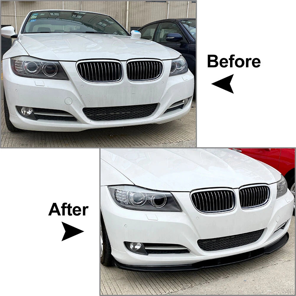 Front Bumper Spoiler Lip for BMW 3 Series E90 (2009–2012)