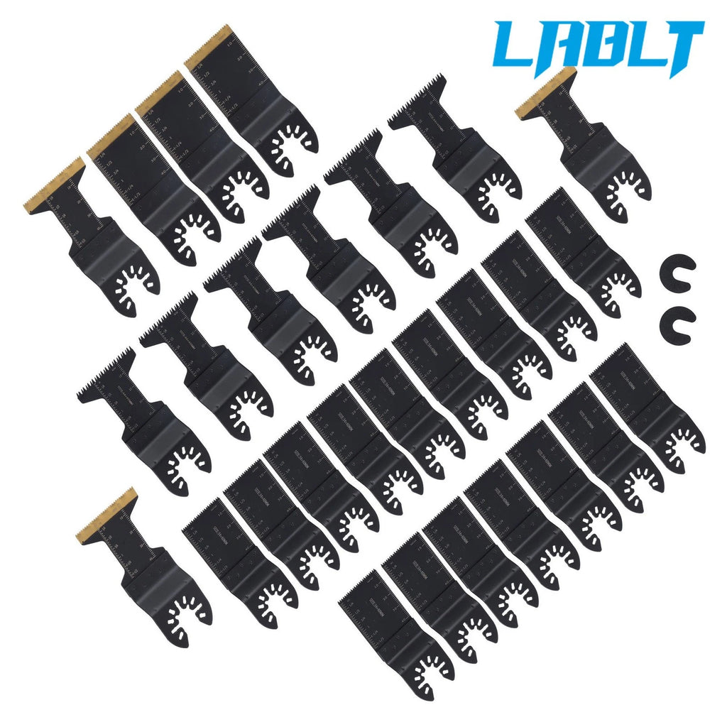 28-Pack Oscillating Saw Blades for Multitools (Titanium)