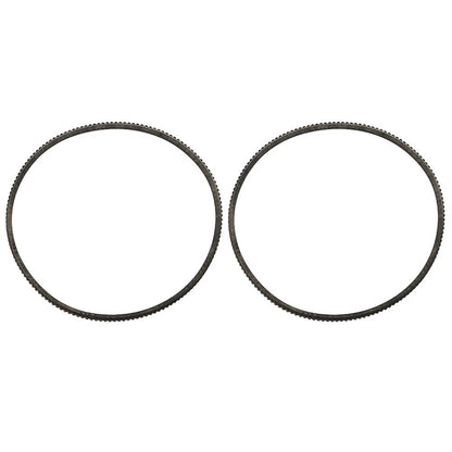 Set of 2 Flexible Lathe Motor Belts for Efficient Shock Resistance