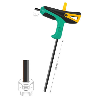T-Handle Hex Wrench Set with Comfort TPR Grip and High-Torque Leverage Design