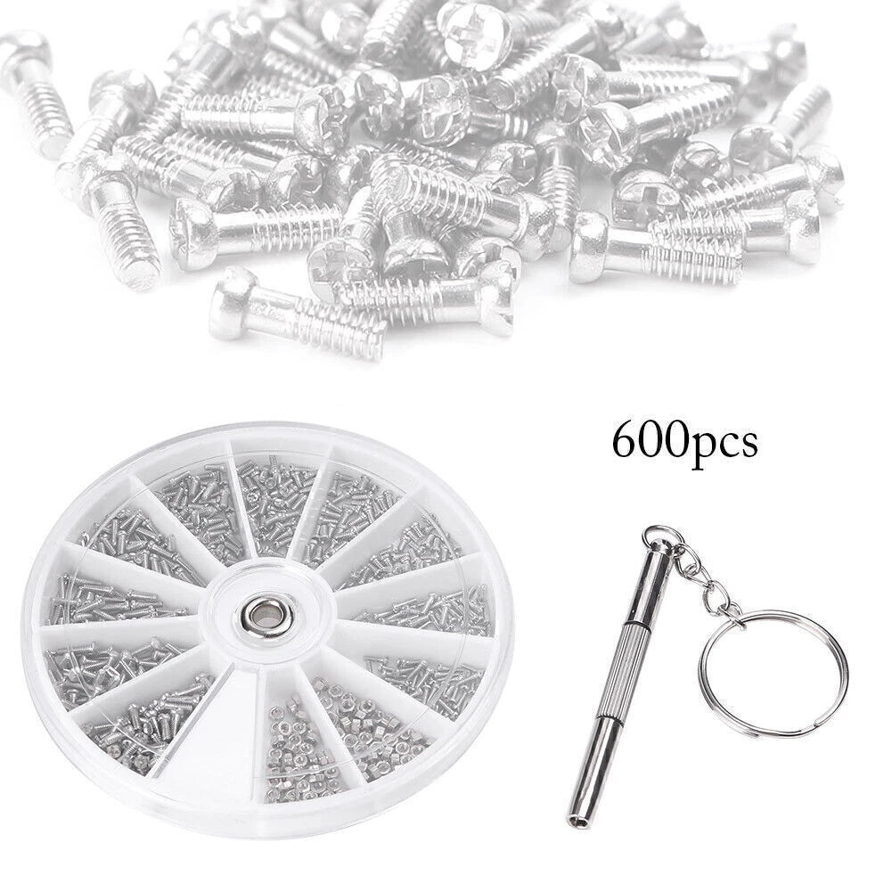 Screw Nuts Kit 600x for Assorted Applications (M1/M1.2/M1.4/M2.5)