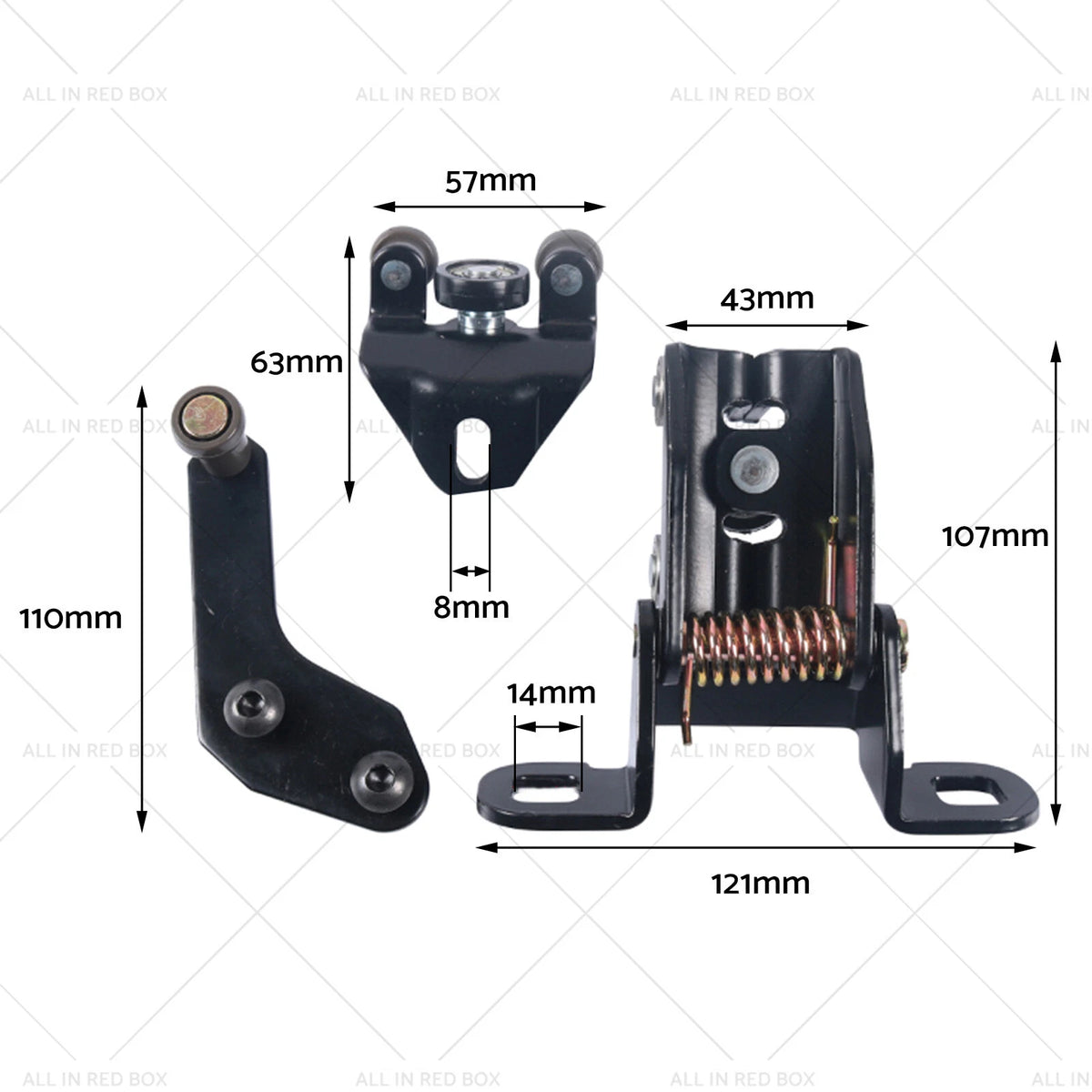 Left Side Door Roller Runner for Ford Transit MK6 MK7 (2000–2014)