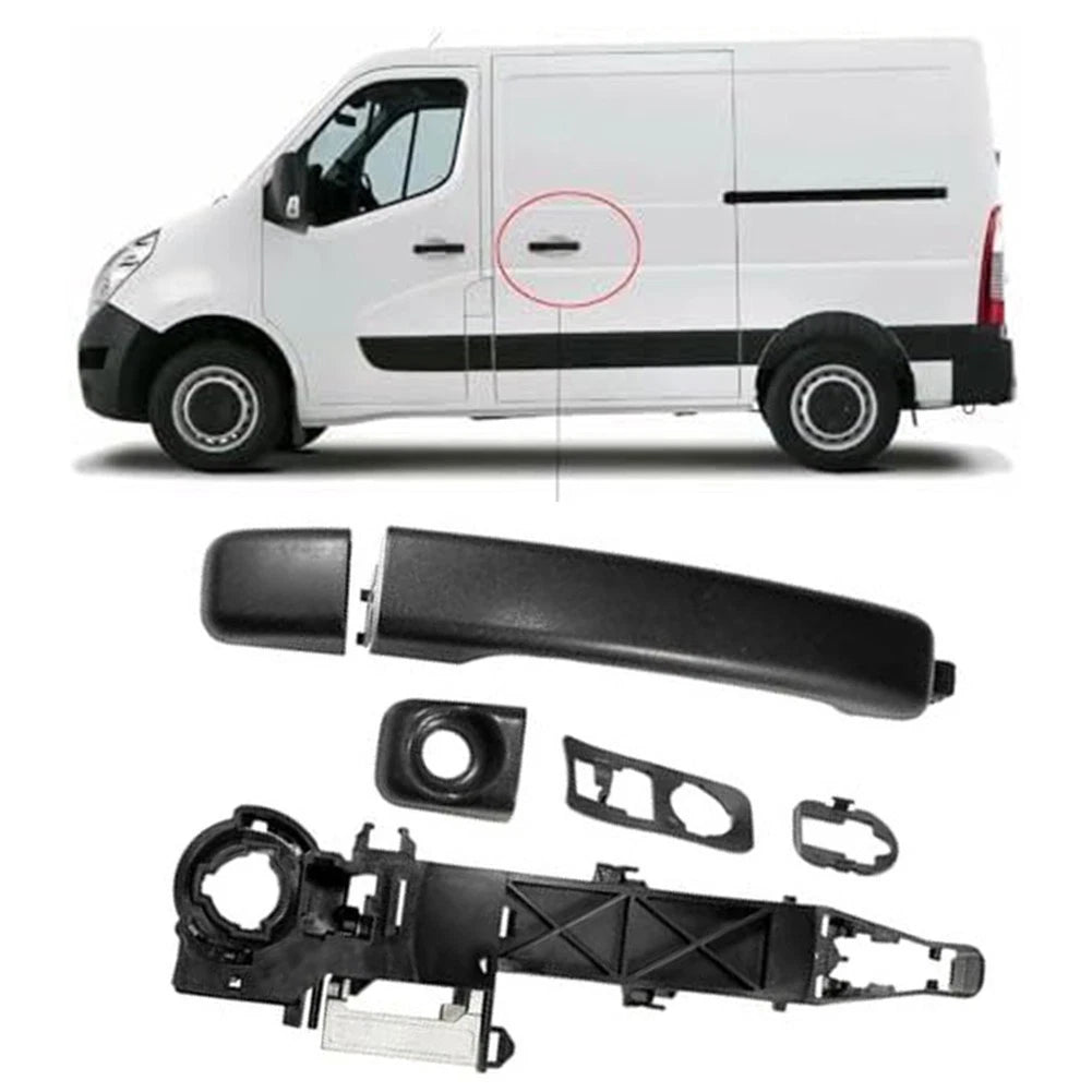 Sliding Door Handle Right & Bracket Carrier Set for Master III (2003–2010)