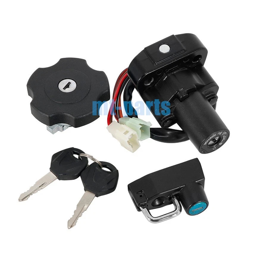 Ignition Key Switch Fuel Cap Set for Yamaha XT500E XT600E (1995–2002)