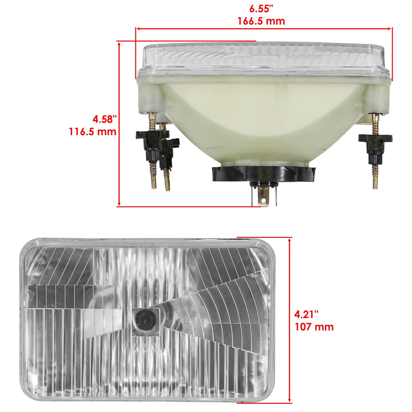 Headlight Replacement Front Left Right Set for John Deere 4300 4600 (2000–2010)